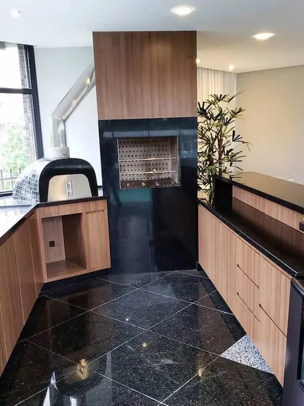 revestimento em churrasqueira de varanda