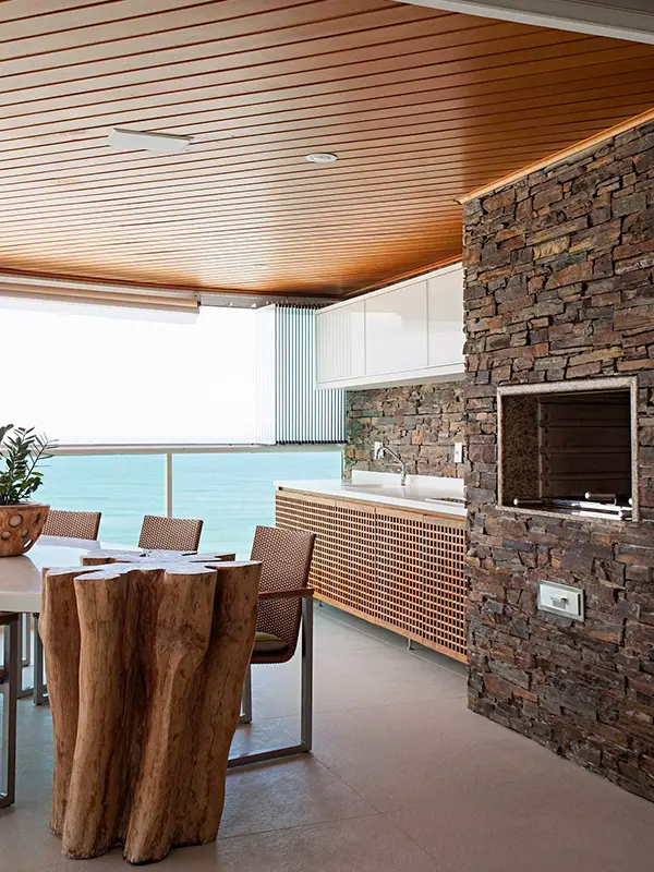 tipos de revestimento para churrasqueira