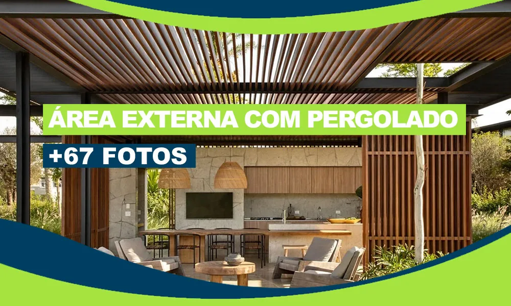 area externa com pergolado