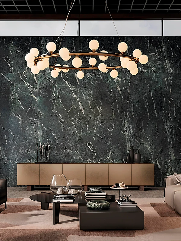 Porcelanato Verde: Revestimento que tem Vida, Natureza e Frescor! Dicas e Projetos +31 Fotos 79 Porcelantato verde marmorizado