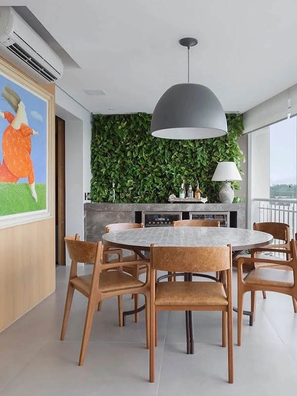 sacada de apartamento com área gourmet pequena
