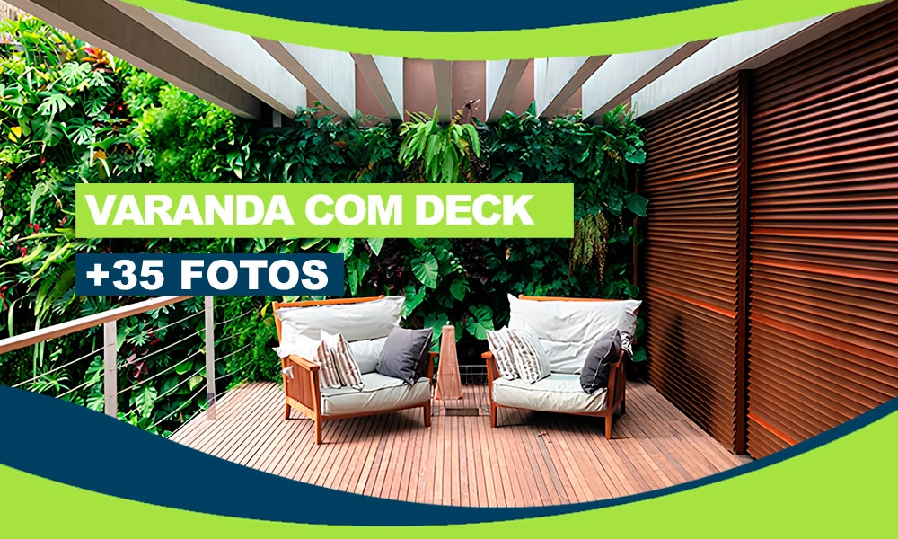 Varanda com Deck: Qual Escolher? Madeira, Plástico ou Composto? Dicas e Projeto +35 Fotos 432 varanda com deck