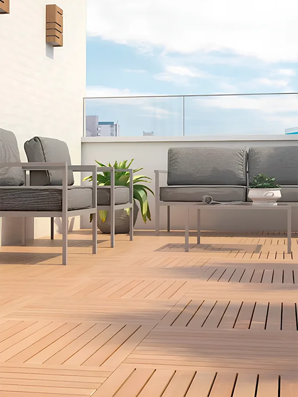 deck plástico modular para varanda