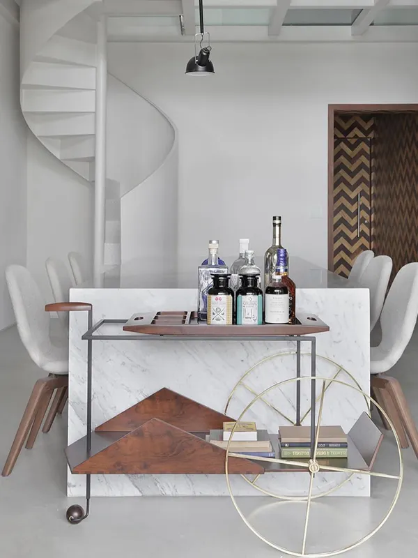 nicho para cozinha com marmore