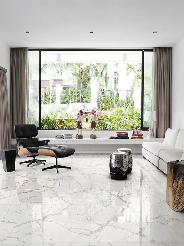 marmore no espaço moderno