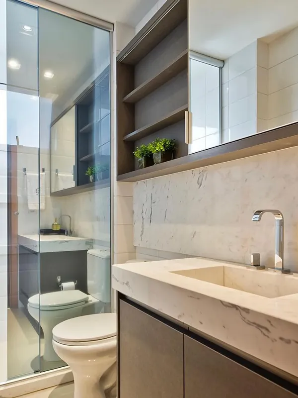 lavabo com pia de marmore 