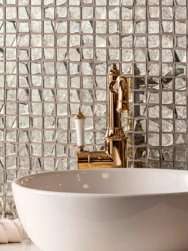 Pastilha de vidro para banheiro