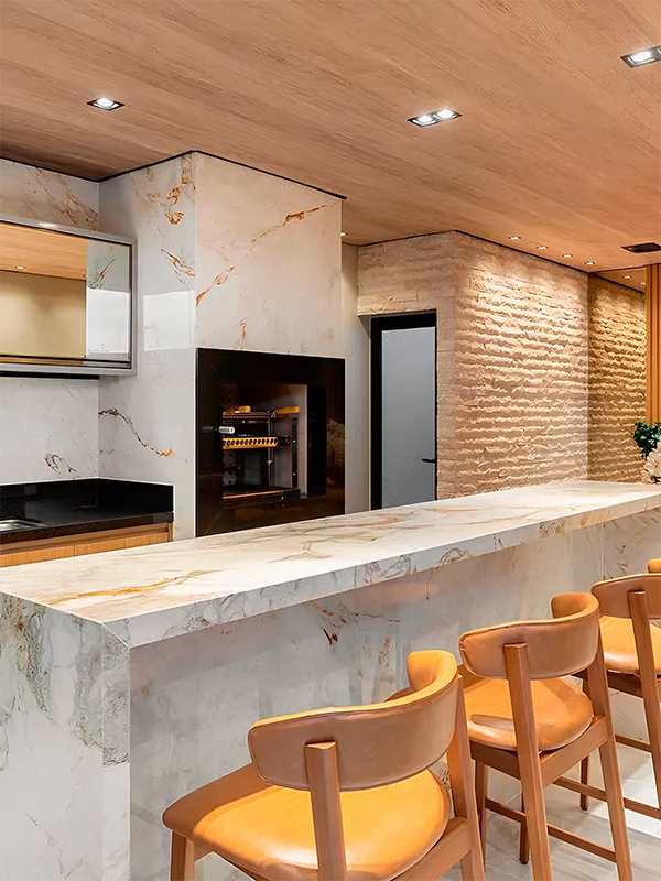 Planeajmento de cores para um espaço gourmet pequeno