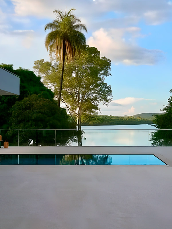 porcelanato para piscina com acabamento fosco
