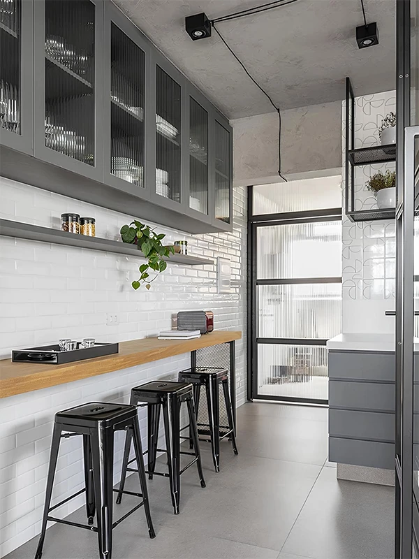 Piso Acetinado: Harmonia e Sofisticação em Cores, Projetos e Modelos +34 Fotos 91 elegancia da cor cinza em cozinhas