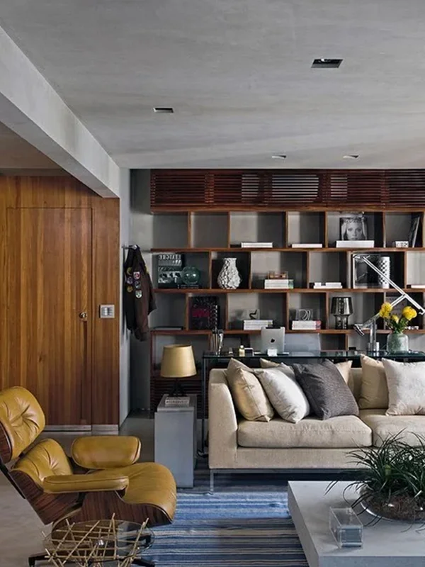 Explorando o Charme do Piso de Cimento Queimado: Dicas, Preços e Locais de Aplicação +40 Fotos 108 salas modernas com cimento queimado