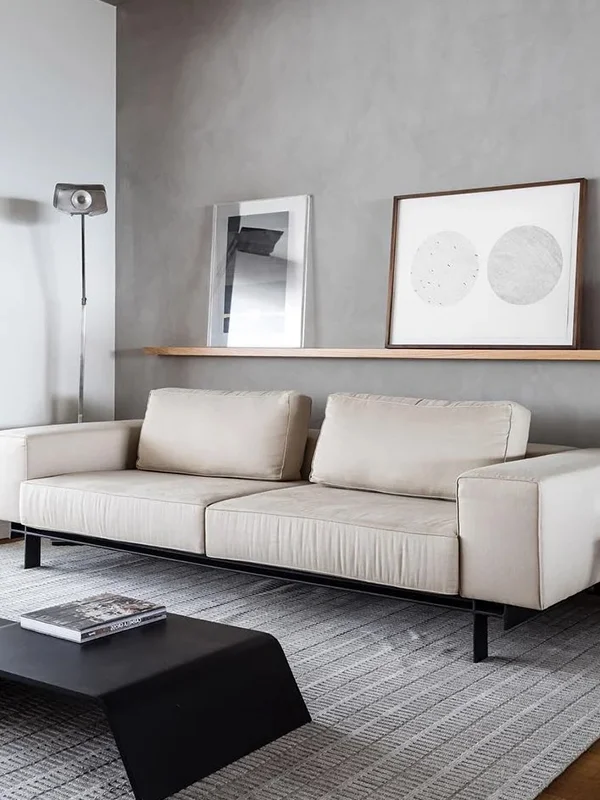 Explorando o Charme do Piso de Cimento Queimado: Dicas, Preços e Locais de Aplicação +40 Fotos 118 sala de estar moderna