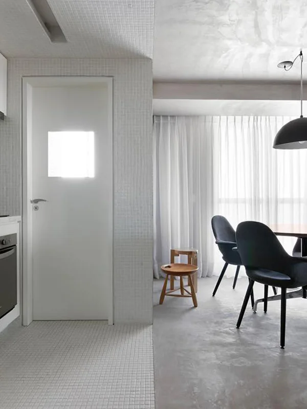 Explorando o Charme do Piso de Cimento Queimado: Dicas, Preços e Locais de Aplicação +40 Fotos 117 paleta de cores suave no apartamento luxuoso