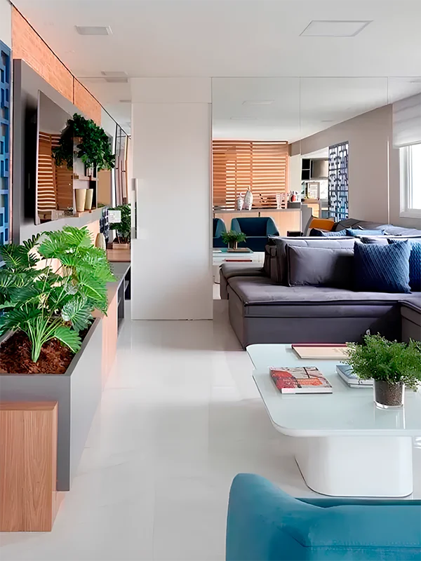 porcelanato branco aplicado na varanda 