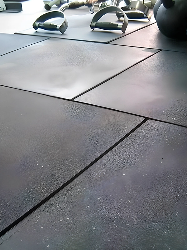 Piso emborrachado antiderrapante