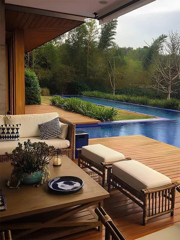 varanda gourmet com piscina