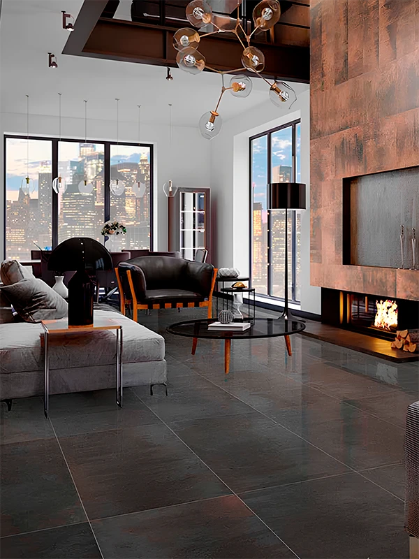 piso retificado preto