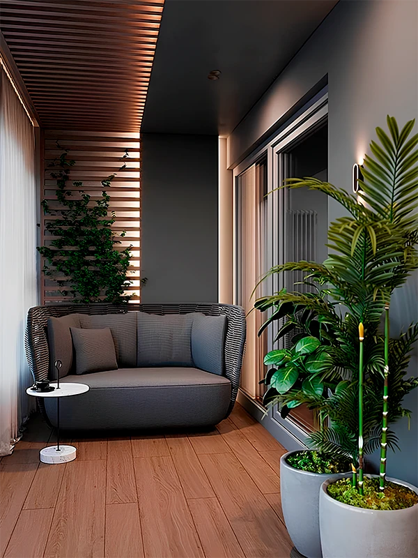 Porcelanato amadeirado para varanda