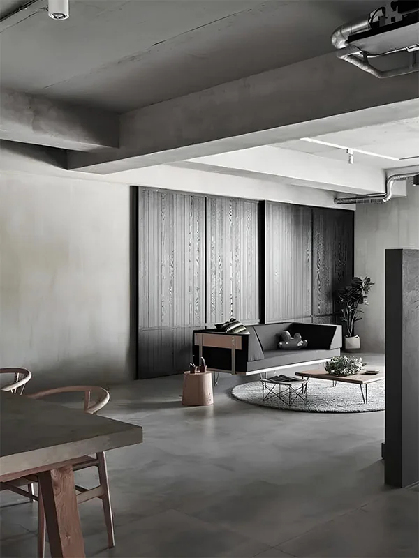 sala de estar com cores neutras 