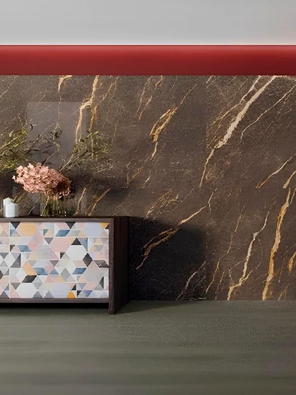 Porcelanato retificado marrom