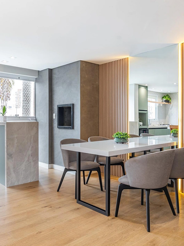 pedras na bancada e churrasqueira da varanda gourmet