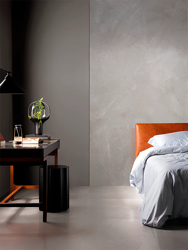 Porcelanato de cimento queimado para quarto