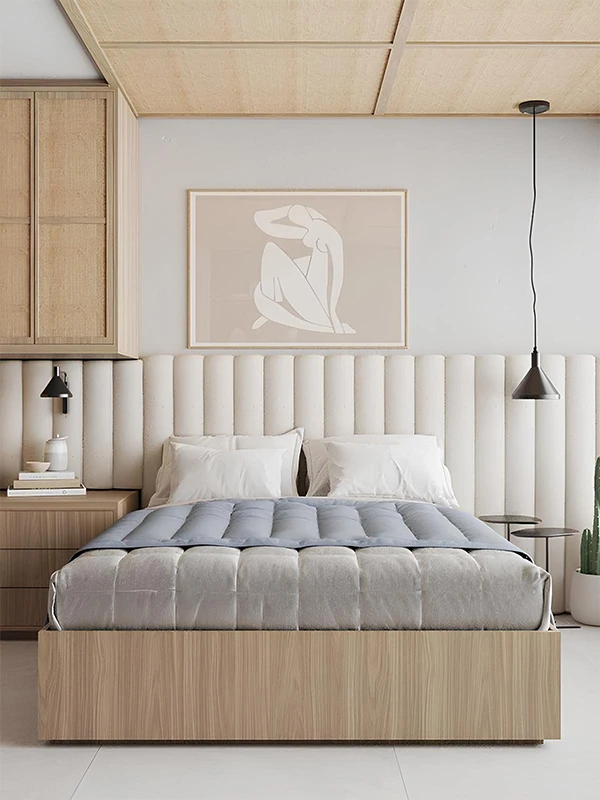 Decoração versatil para quarto conteporaneo