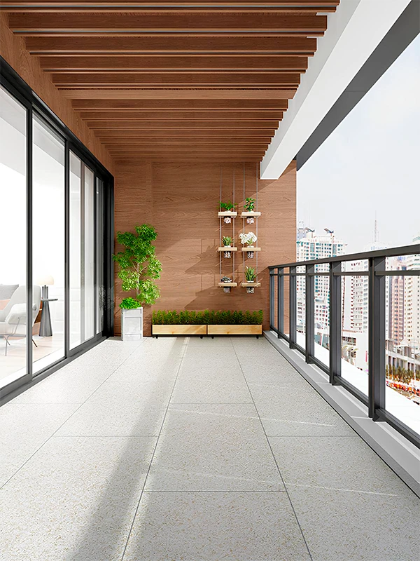 Escolhendo cores unicas e modernas para uma varanda moderna