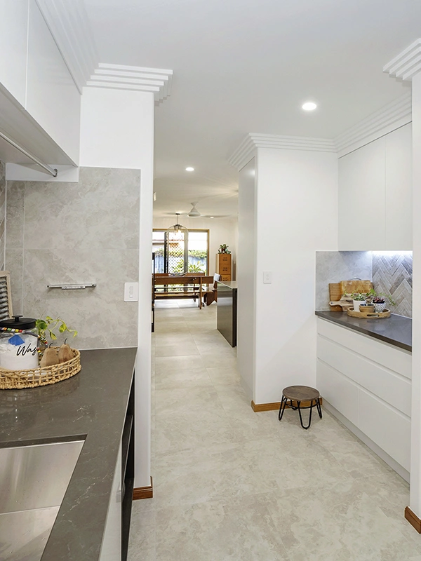 cozinha com porcelanato