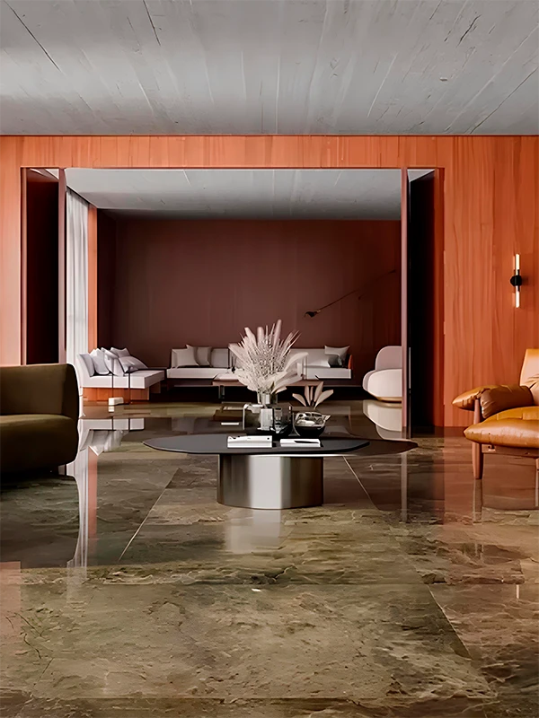 Porcelanato Verde: Revestimento que tem Vida, Natureza e Frescor! Dicas e Projetos +31 Fotos 78 Porcelanato esmaltado verde