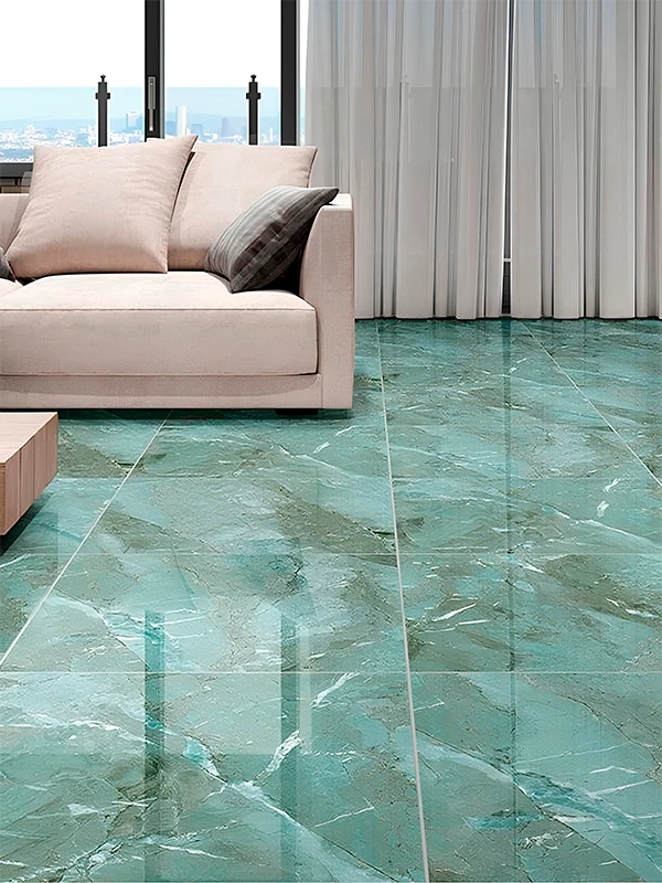 Porcelanato Verde: Revestimento que tem Vida, Natureza e Frescor! Dicas e Projetos +31 Fotos 76 Porcelanato retificado verde