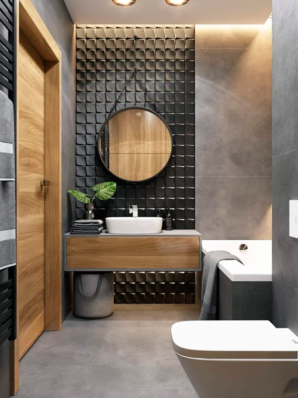 Revestimento 3d para banheiro