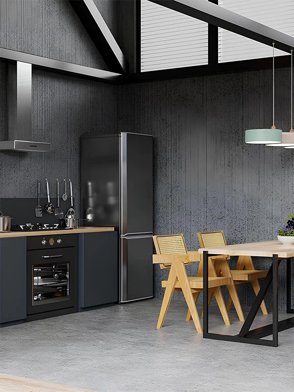 decoração com revestimentos preto