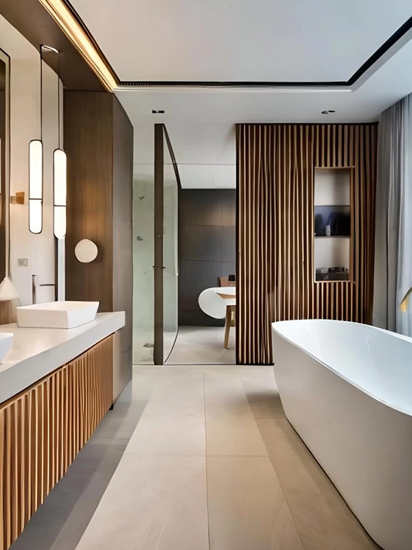 Toque criativo com brises de madeira