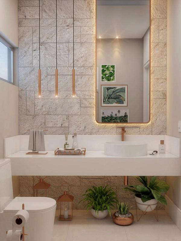 escolhendo revestimentos pequenos