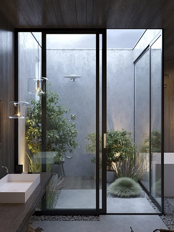 Porcelanato cinza deixa com um efeito incrível