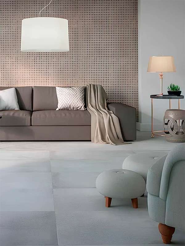 sala com porcelanato 