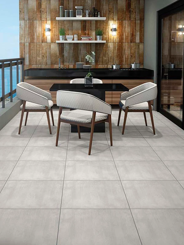 Varanda com porcelanato antiderrapante