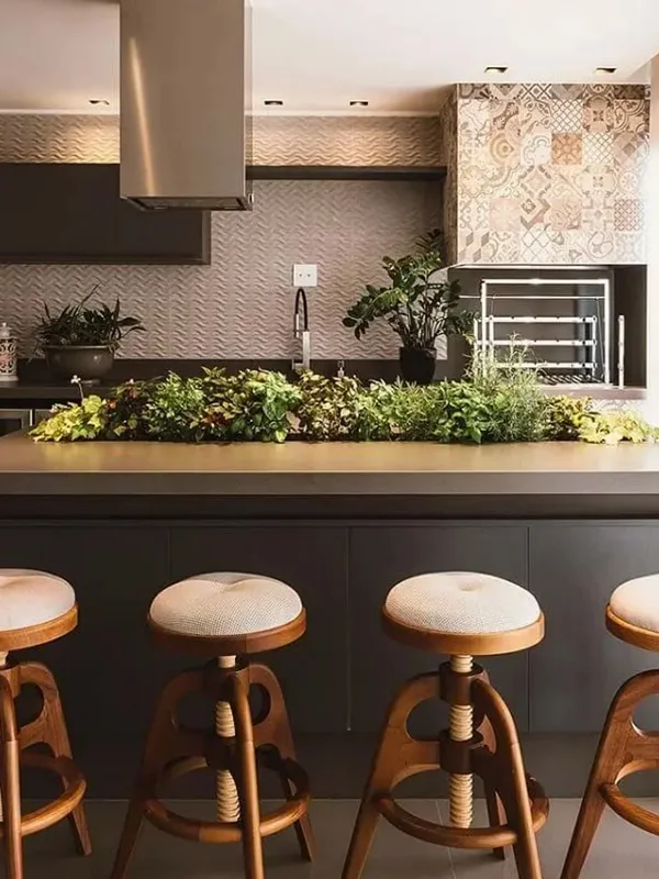 plantas para varanda gourmet que deixam o espaço mais refrescante e harmonico