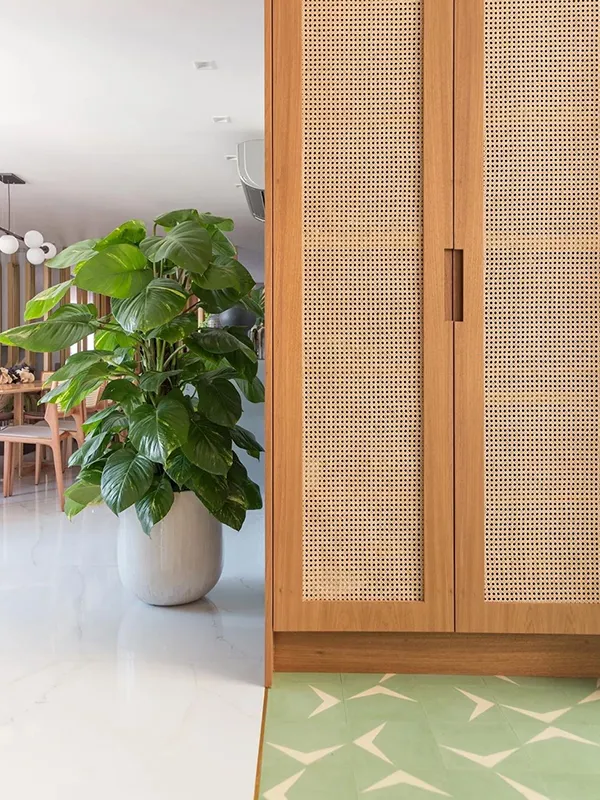 Piso da sala com ceramica retificada branca