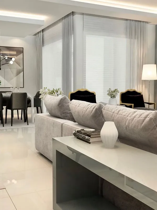 visual simplçes e sofisticado no ambiente 