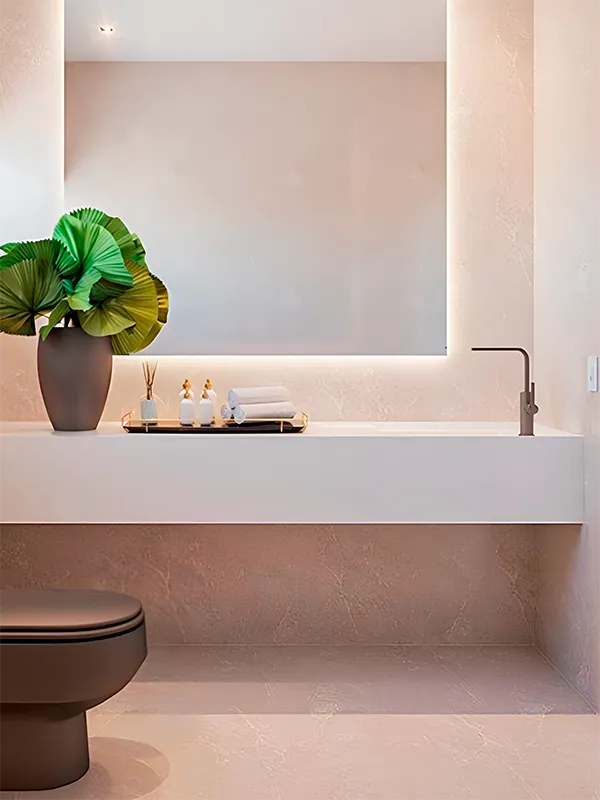 banheiro com ceramica retificada