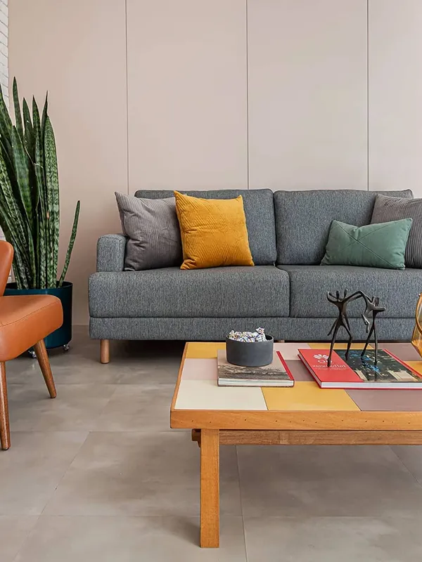 helegancia da sala com ceramica 