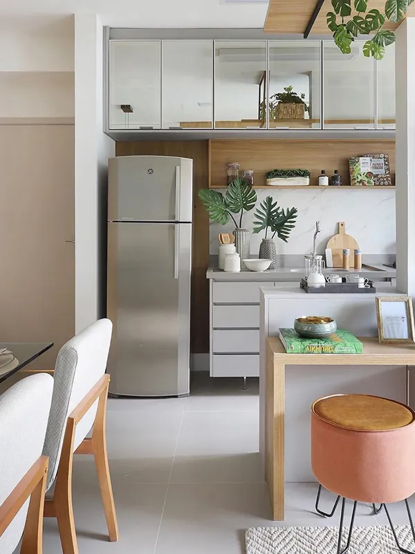 ceramica de cores clean para uma decoração moderna do apartamento 