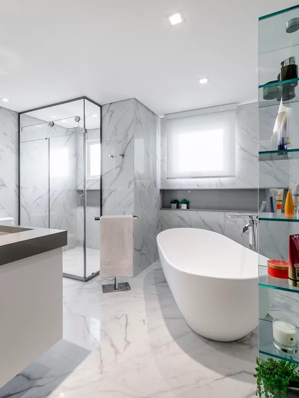 ceramica com acabamento esmaltado para banheiro