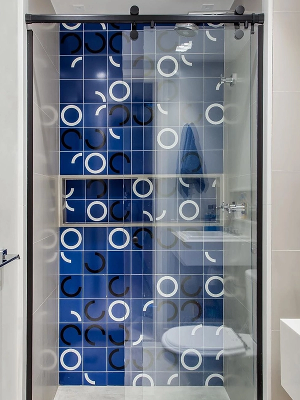 composição com cores azuis 