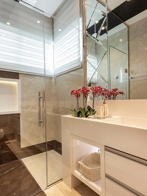 ceramica em pisos de banheiros 