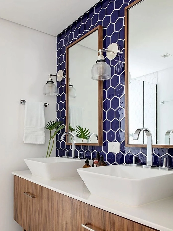 cores diferenciadas para banheiro