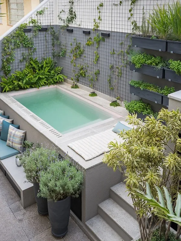 ceramica em piscinas pequenas 