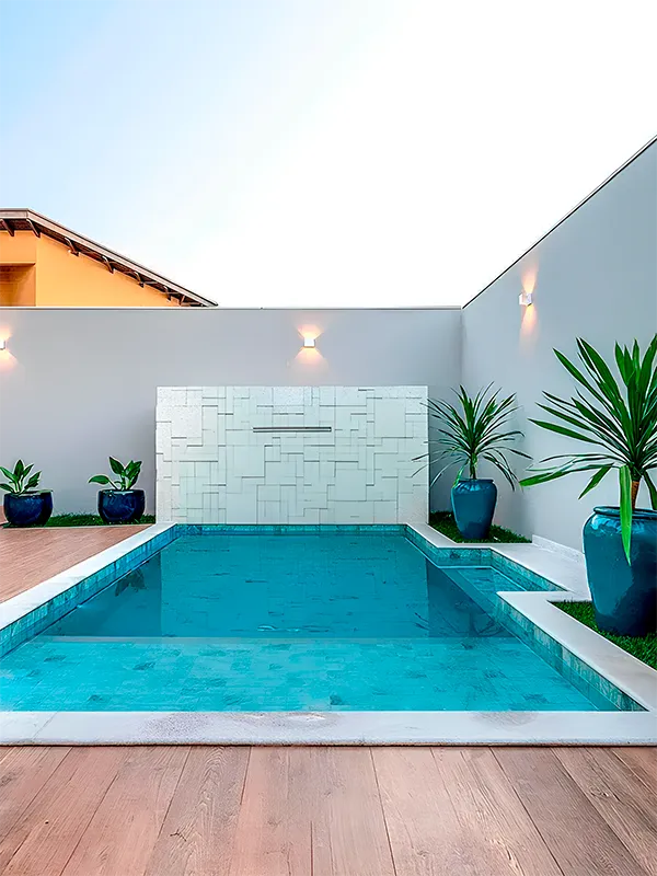 ceramica rústica para piscina